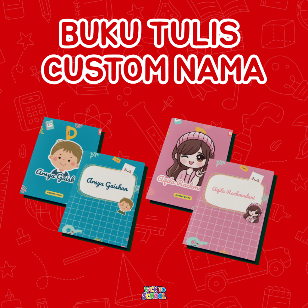 BUKU TULIS CUSTOM TK SD SMP SMA