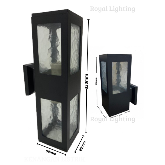 Lampu dinding 2arah kosongan / lampu dinding 2arah outdoor / Lampu dinding 2arah kosongan fitting e2