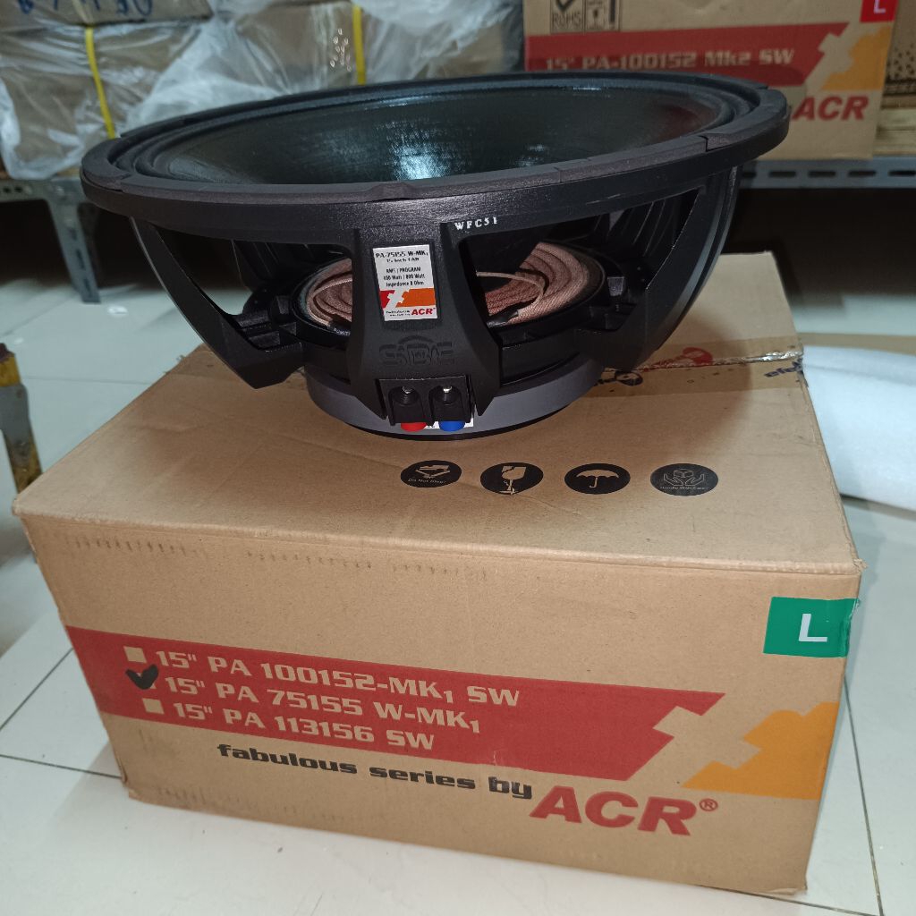 Speaker ACR 15 inch Fabulous PA 75155 W-MK1 Original Speaker 15 inch ACR Fabulous 75155 W MK1 Origin