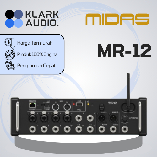MIDAS MR12 / MR-12 / MR 12 Digital Mixer USB ORIGINAL