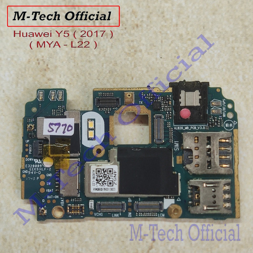 [5770] PCB Mesin Huawei Y5 2017 ( MYA - L22 ) original minus mati mulus