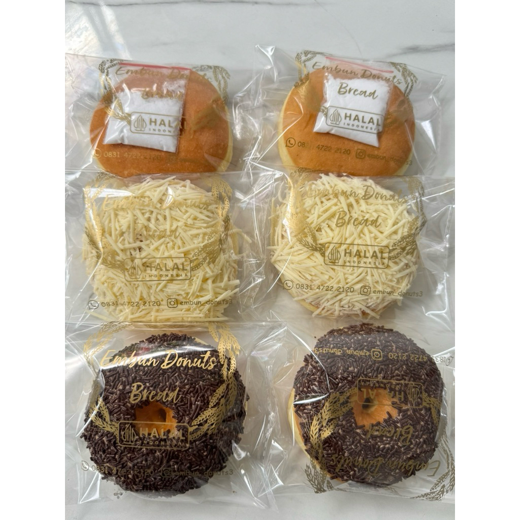 Donat kentang Toping Klasik 3 varian