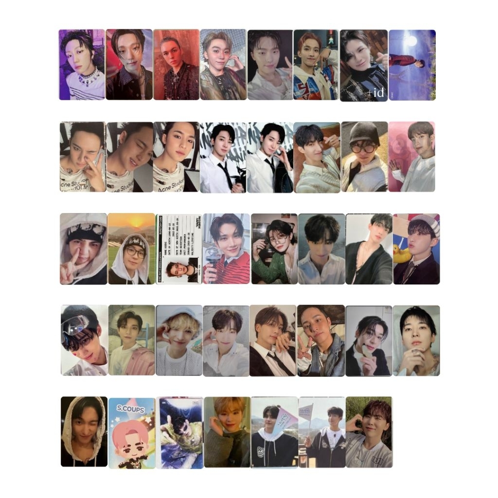 photocard pc seventeen mingyu wonwoo dokyeom joshua scoups burstday daredevil nana bnb carzone stf