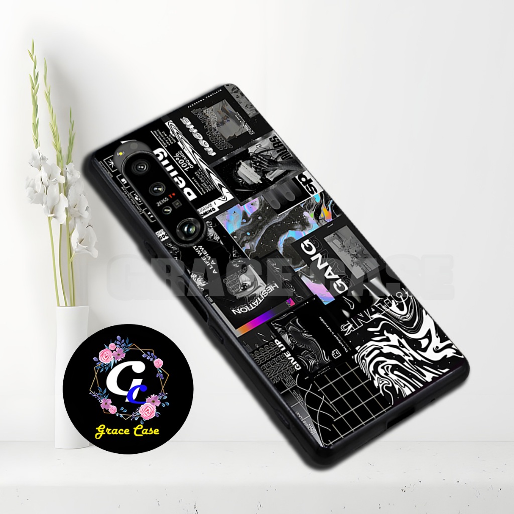 (GC9) Softcase karet Hp - SONY XPERIA 1 MARK 2/MARK 4/XPERIA 5 MARK 3 TERBARU - Motif Abstrak   / Si