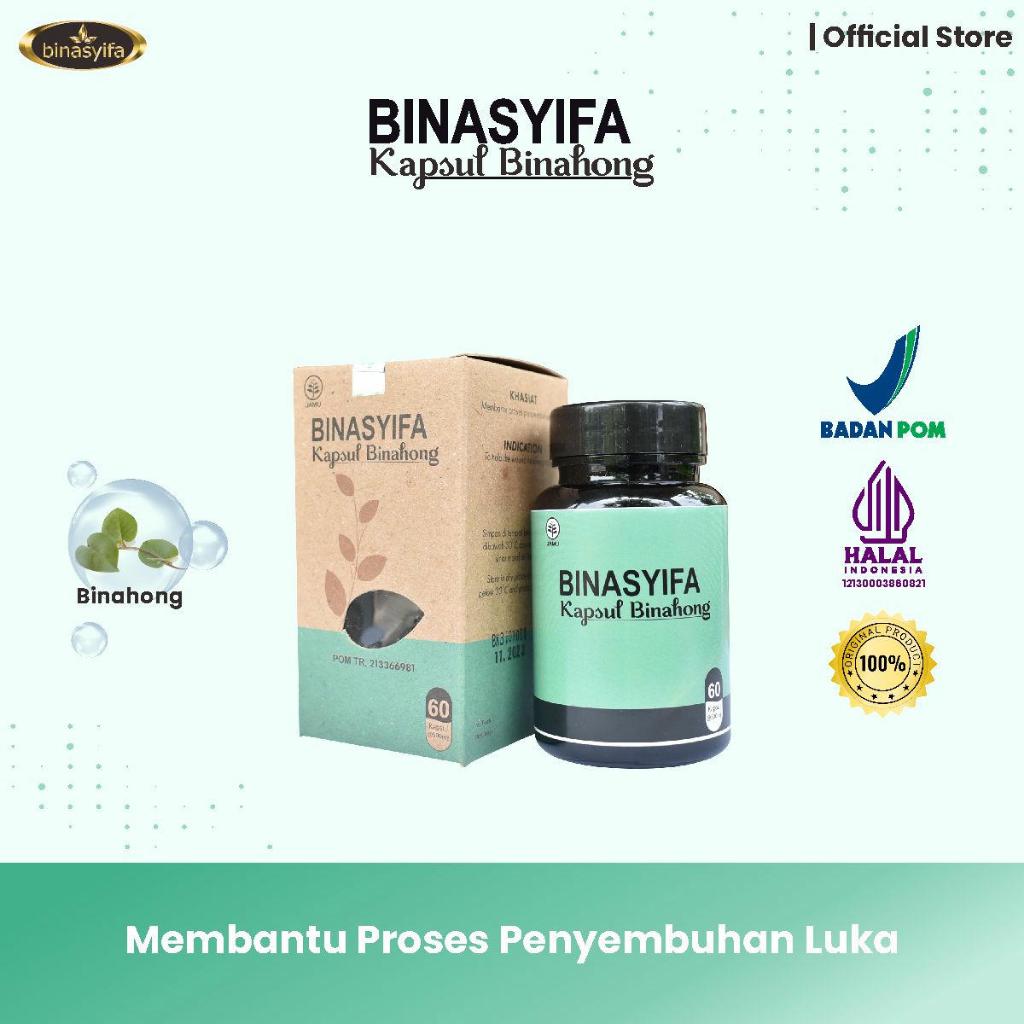 Kapsul Binahong Binasyifa Kapsul Ekstrak Daun Binahong Original BINASYIFA Binahong 60 Kapsul BPOM