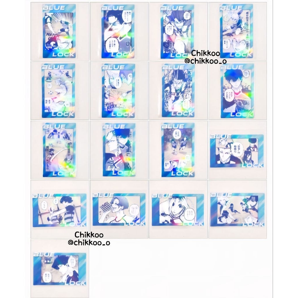 Blue Lock Exhibition Clear Card