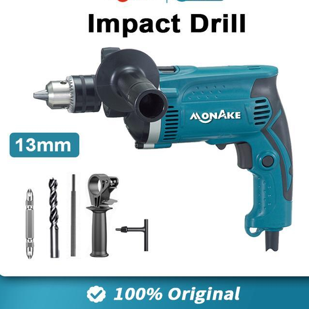 Orion - Mesin Bor 13Mm Impact Drill Tangan Listrik Electric Drill Koper Set Besi Bor Beton Kayu