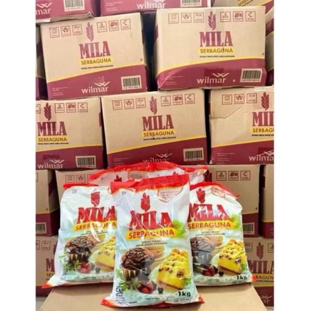 *1 DUS* Tepung Terigu Mila Serbaguna 1Kg