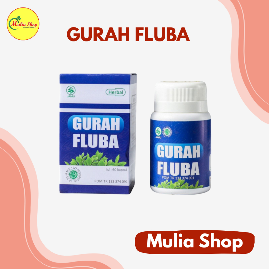 Gurah Fluba 60 Kapsul Obat Herbal Alami Batuk Ispa Salesma / Gurah Fluba HIU