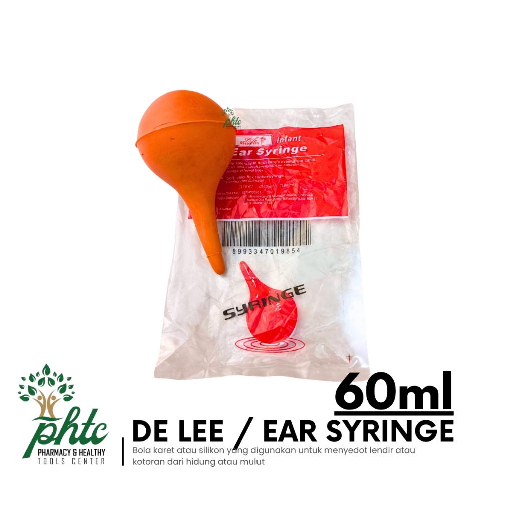 Ear Syringe 60ml Delee | Dili Penyedot Hidung Telinga l De Lee 60 ml / Penghisap Lendir dan Pelancar