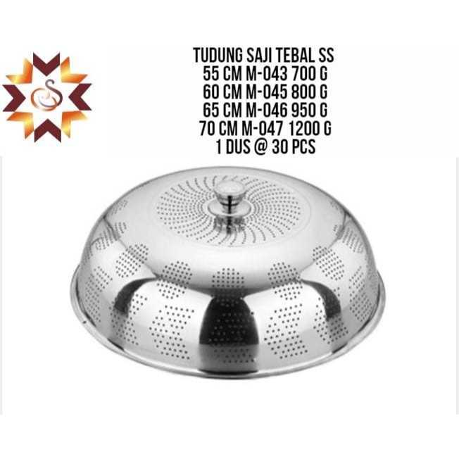 Tudung Saji Stainless | Tudung Saji Tebal Jumbo Tutup Makanan Stainless Steel Tutup Food Cover Stain