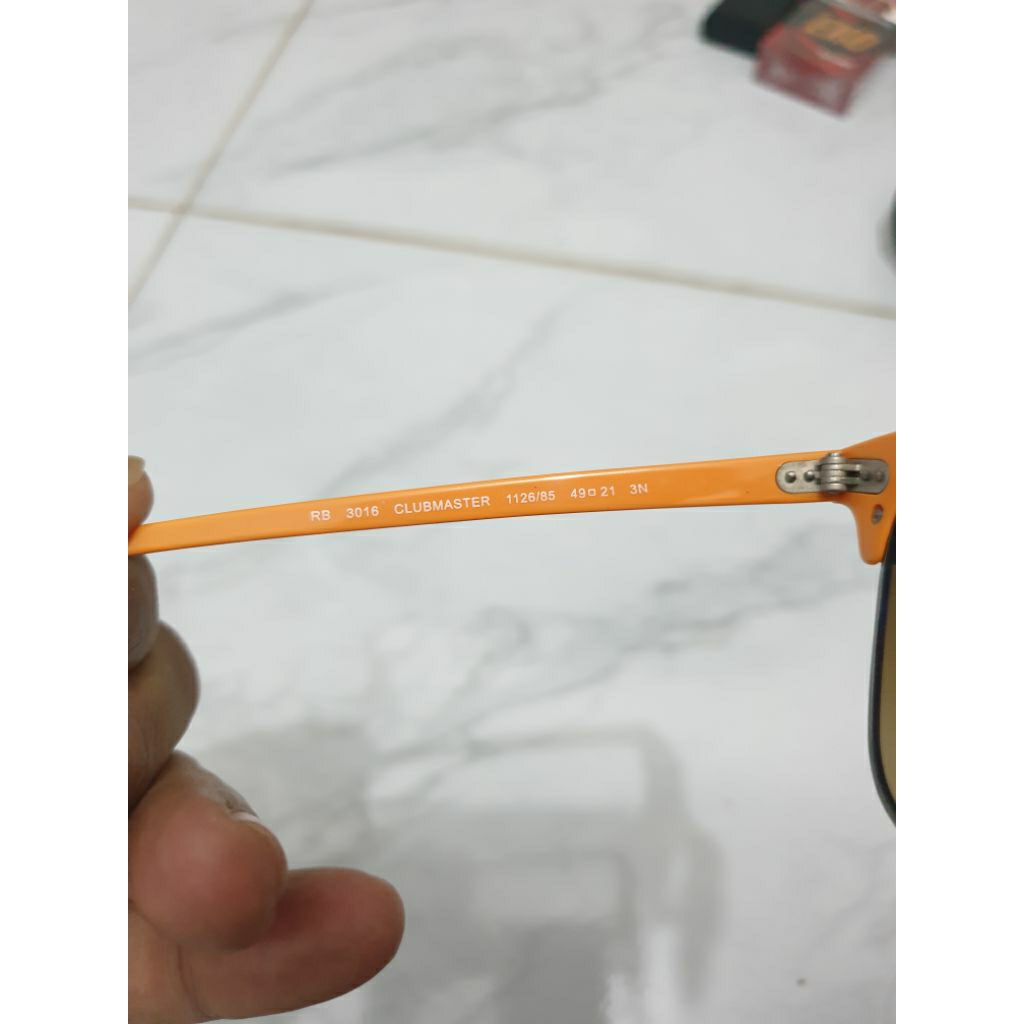 kacamata original Ray-ban  Clubmaster yelow edisi