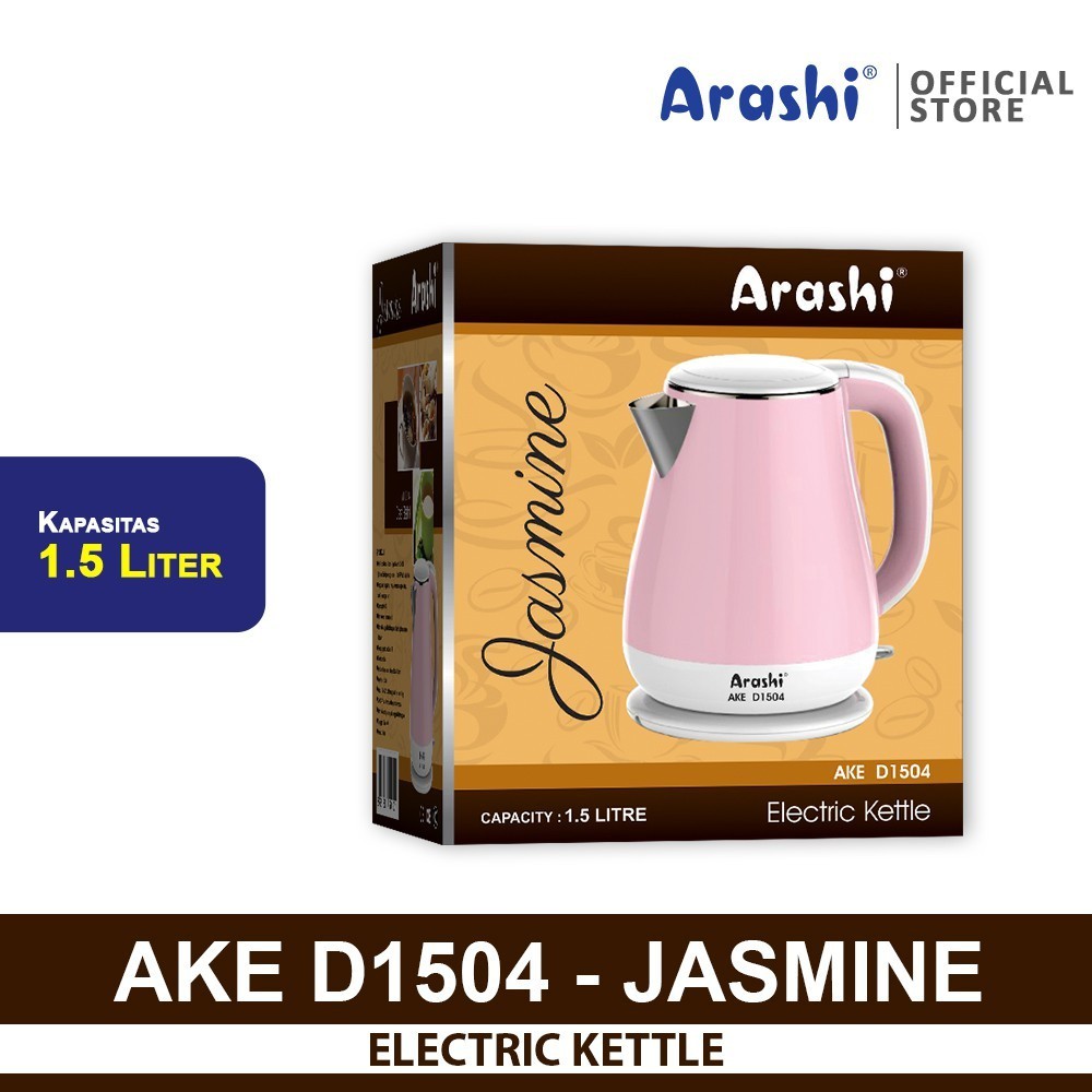 Teko  Kettle Listrik Arashi  AKE D 1504