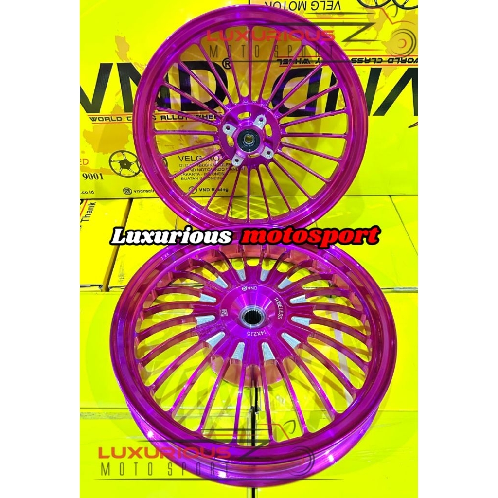 Velg VND Raceline Ring 14 Beat/ Scoppy/ Spacy/Vario 110/ Genio F185x14 & R215x14 Velg Racing Vnd rac