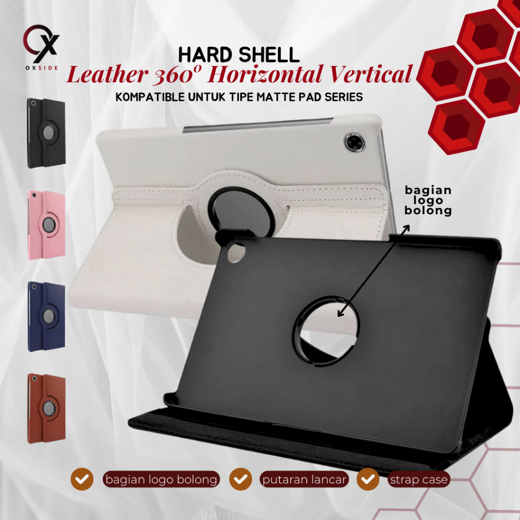 Flip Leather 360 Case Huawei Matepad 11".5S / Matepad 10.4" / Matepad 11" SE / Matepad T10 S Casing 