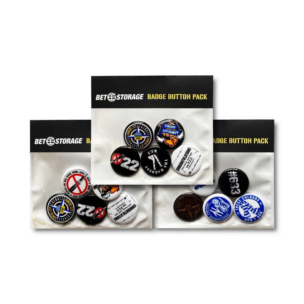 BET Storage x Flowers City Casuals - Random Badge Button Pack