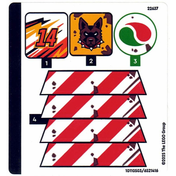 Lego Sticker Part 60472stk01 Sticker Sheet for Set 60472 - (10110503/6521416)