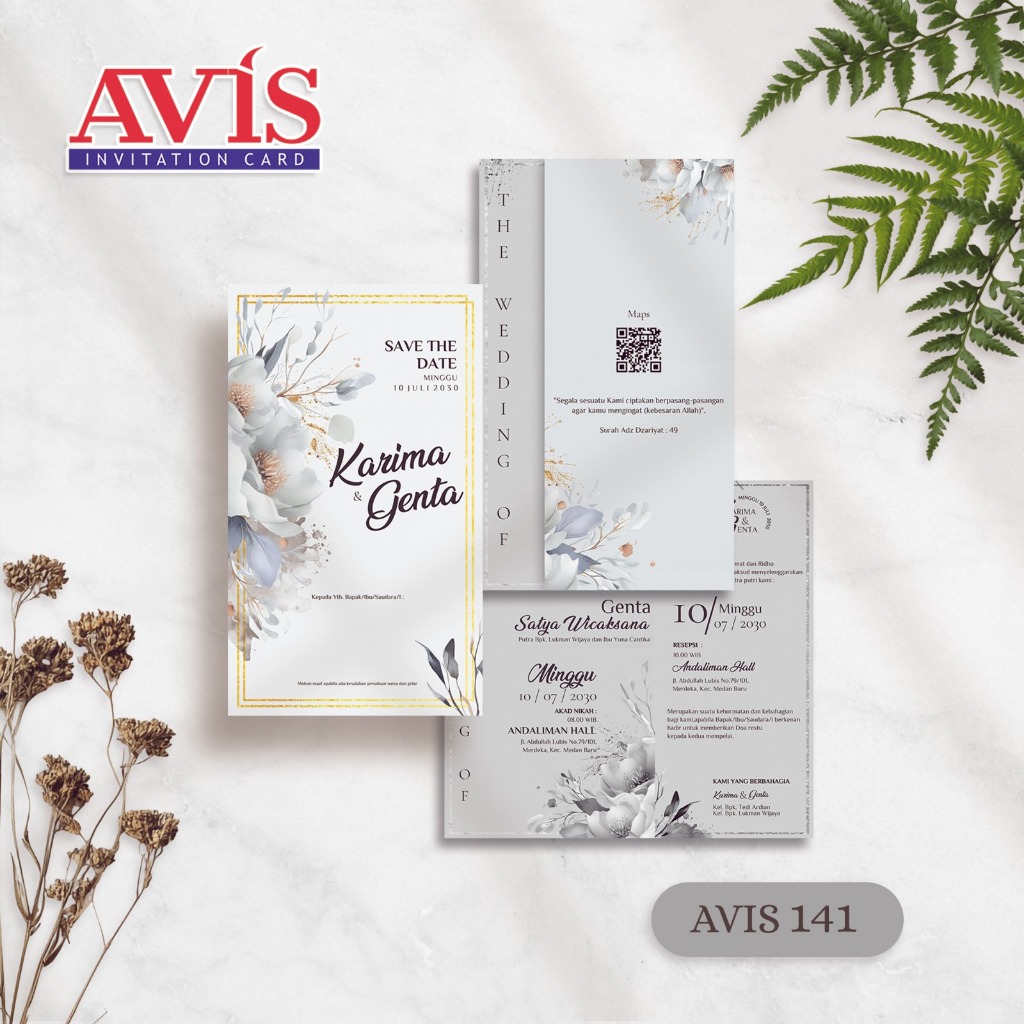 Blangko Undangan AVIS 141 (Free File Corel)