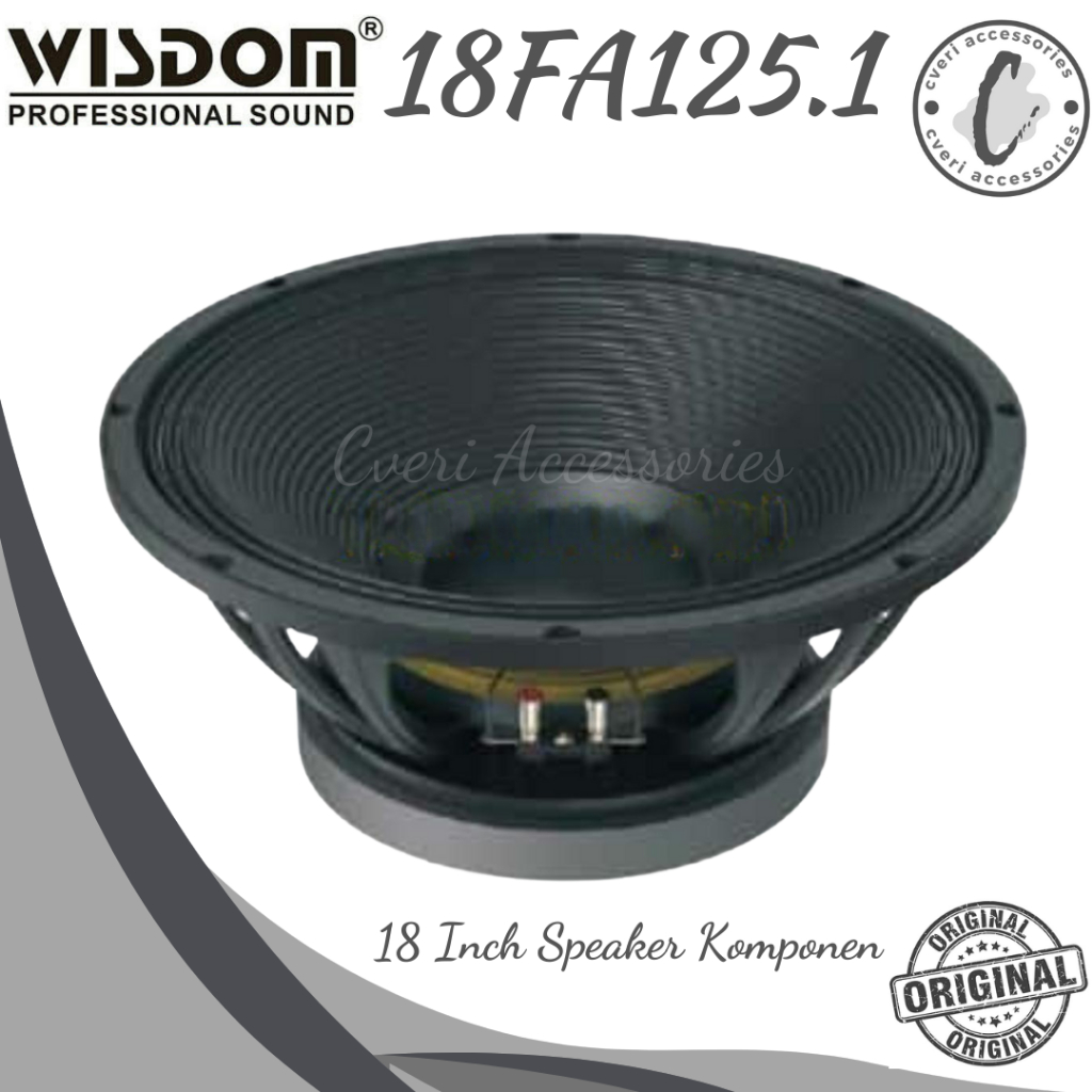 Wisdom 18FA125.1 Component 18 Inch Speaker Komponen Original Wisdom 18-FA125.1