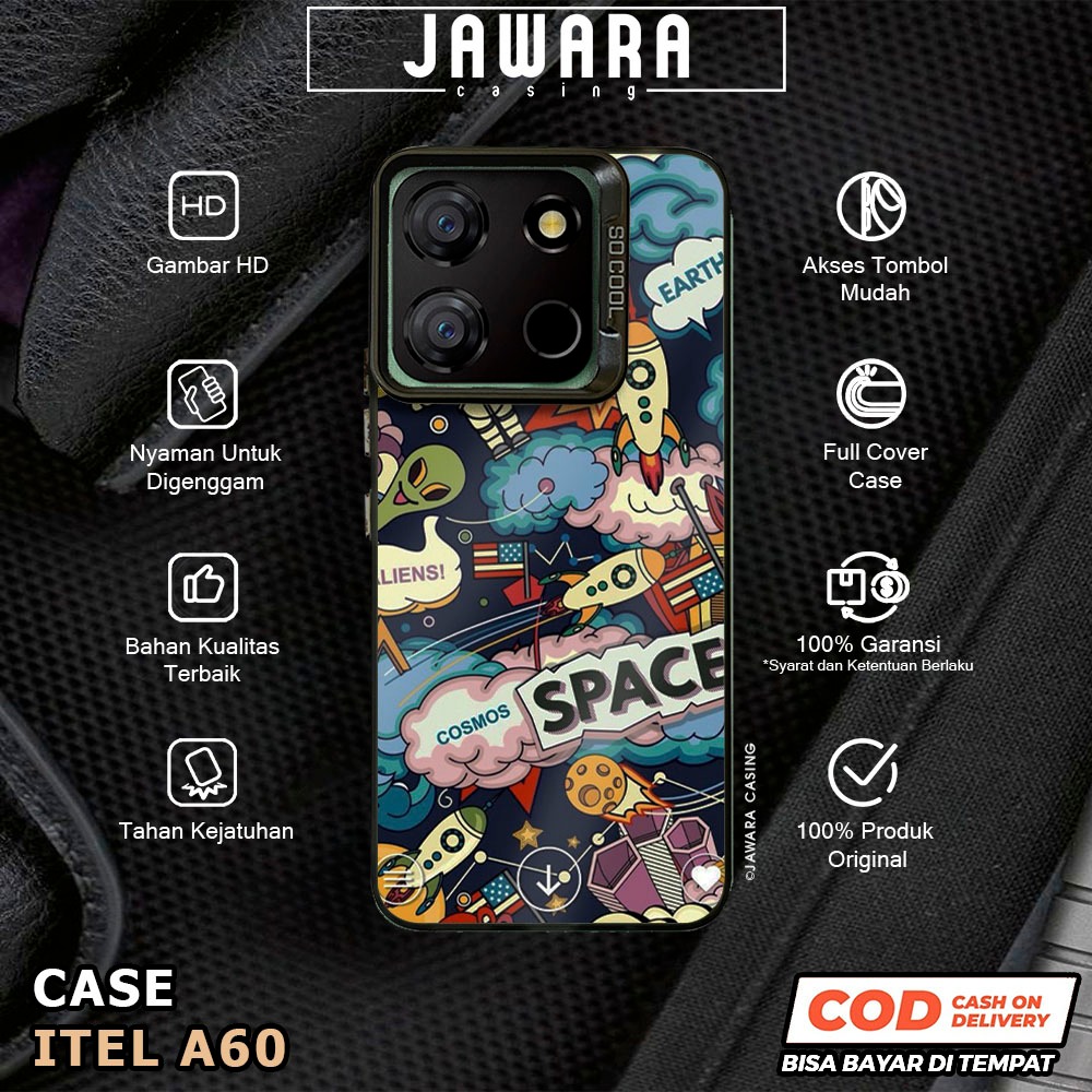 Casing Itel A60 Jawara Casing [AST2] Casing So Cool Premium Matte Softcase IMD Hybrid Hologram