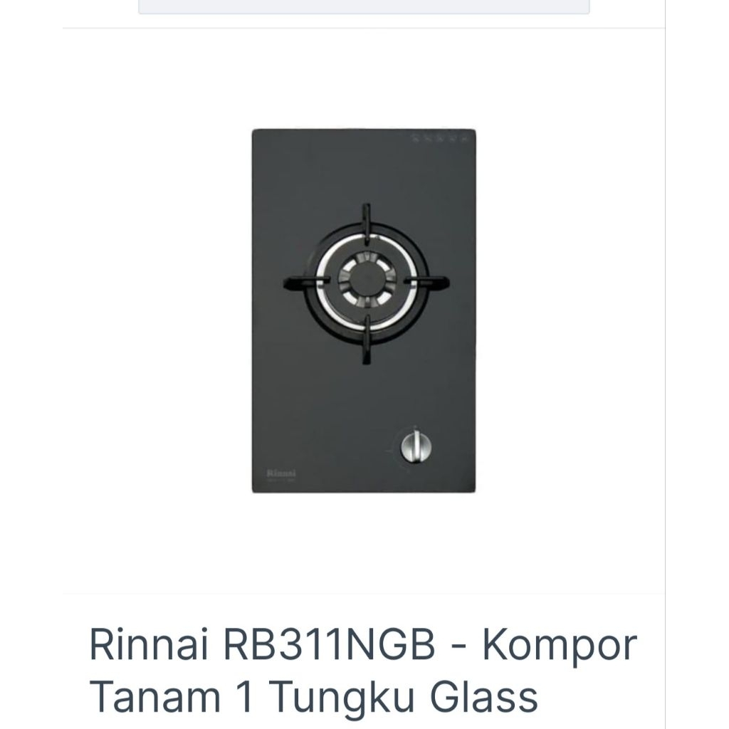 Rinnai Kompor Tanam RB 311N(GB)1Tungku