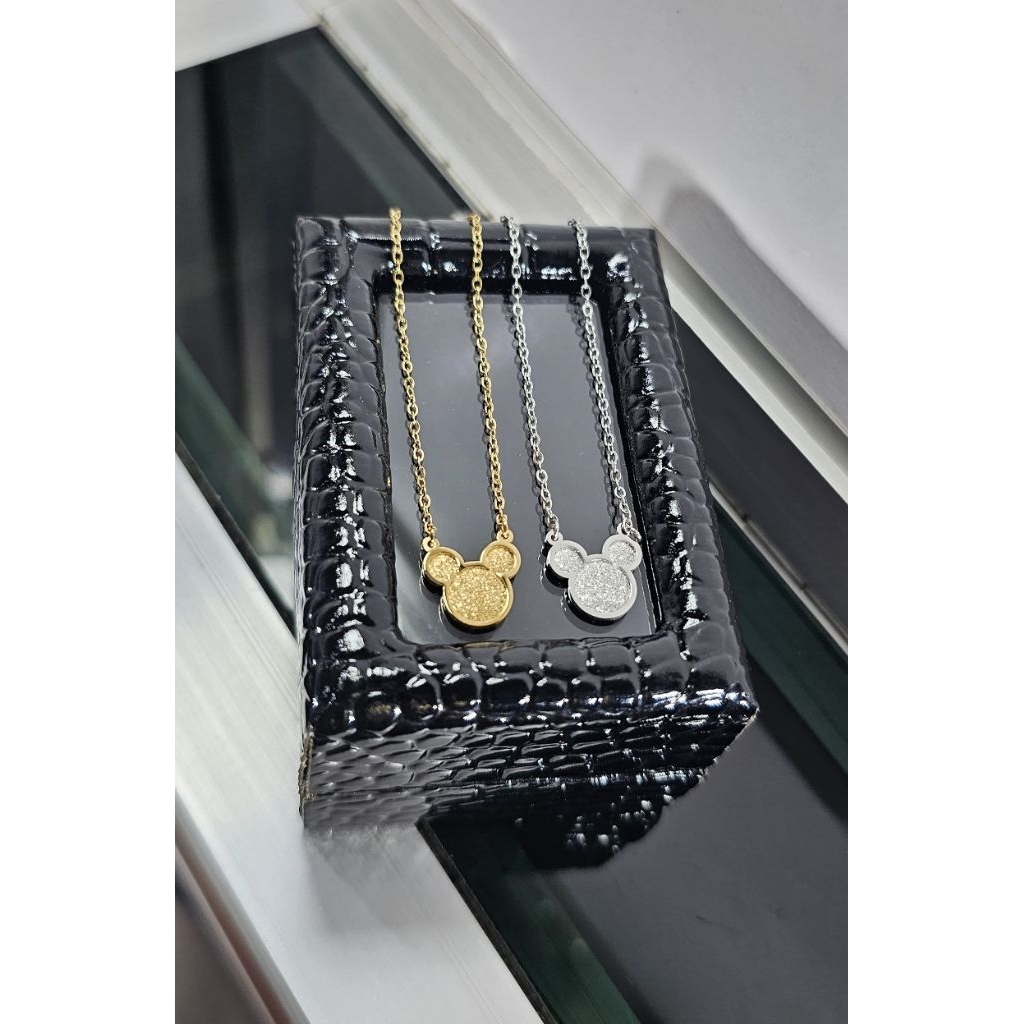 kalung anak titanium, kalung mickey ,kalung titanium