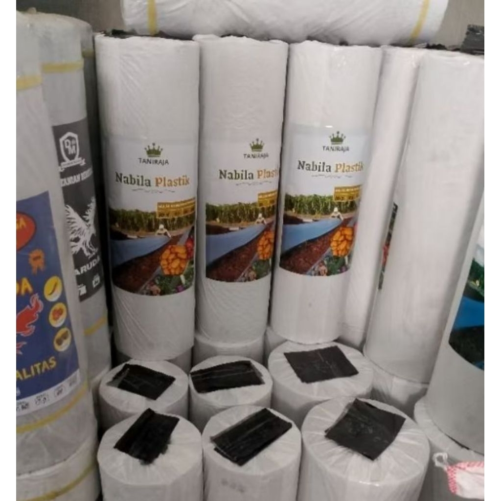 MULSA HITAM PERAK 60/120CM KUALITAS SUPER PLUS+++ PANJANG 300 - 450 METER