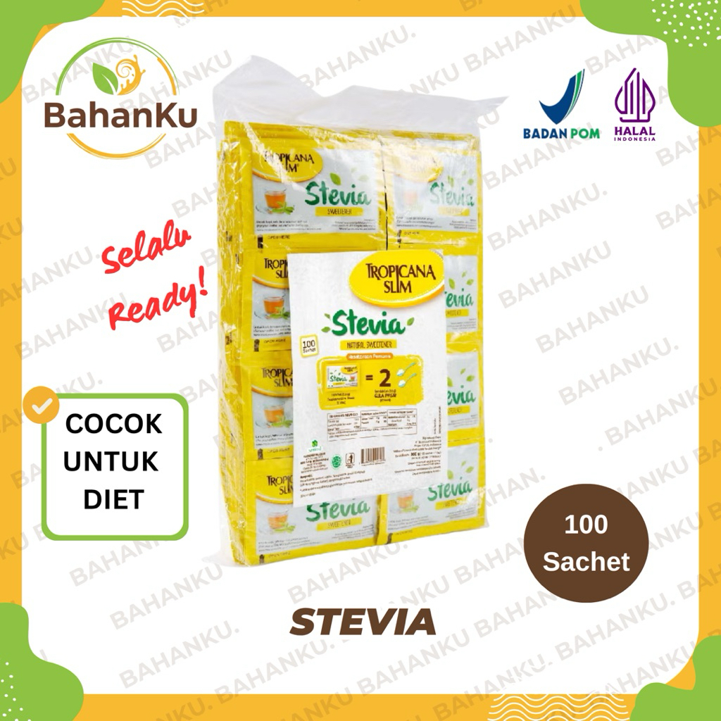 Stevia Tropicana Slim isi 100 sachet