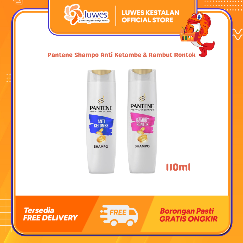 Pantene Shampoo Anti Ketombe / Rambut Rontok 110ml | Sampo Pantene Rambut Rontok / Anti Ketombe | Sa