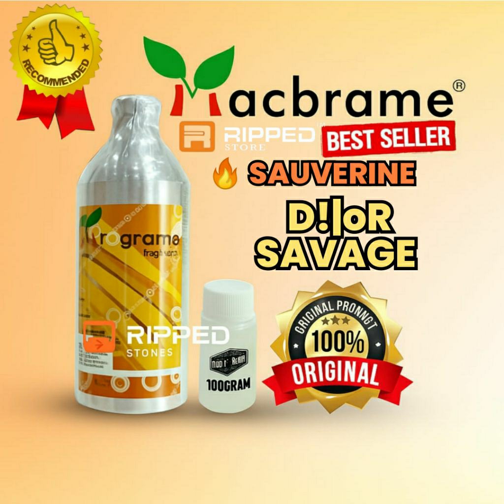 100ml Sauverine Bibit Parfum Murni Savage By Macbrame Original