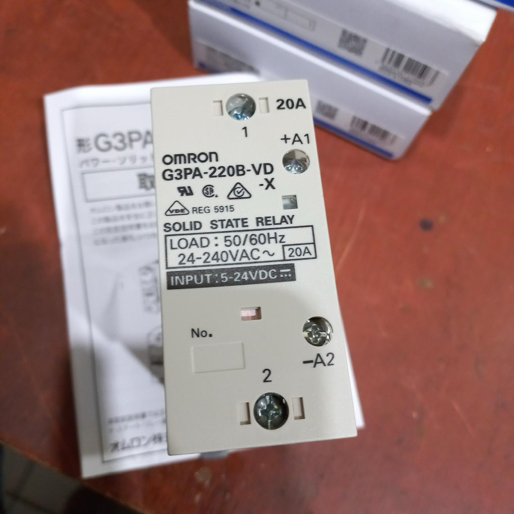Solid State Relay/SSR G3PA-220B-VD-X 20A Omron
