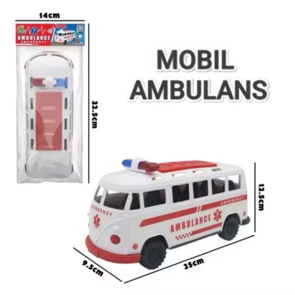 COD.PROMO OCT5513 MAINAN MURAH ANAK MOBIL AMBULANCE / MAINAN MOBIL MOBILAN BESAR