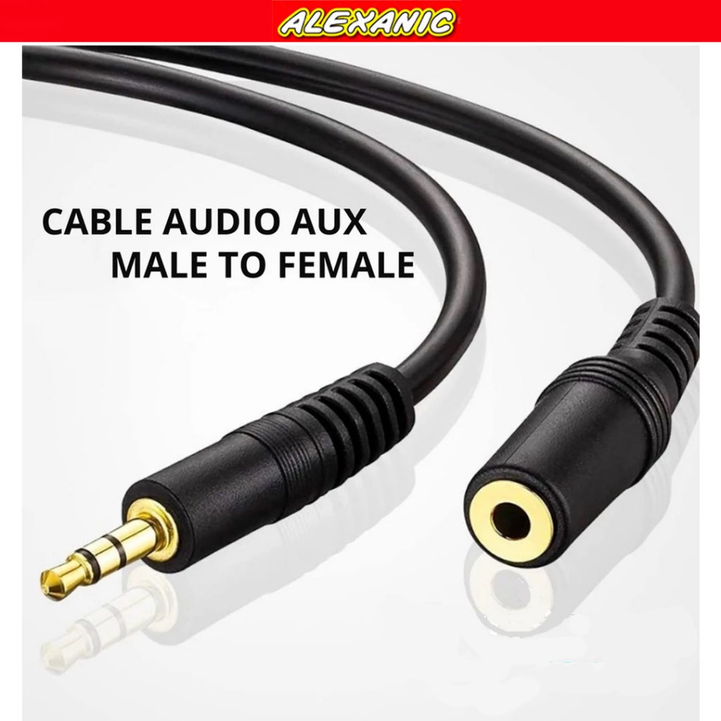 Kabel Extension AUX Audio 3.5mm 3M | Kabel Audio Perpanjangan 3 Meter / Kabel AUX extension Audio 3,