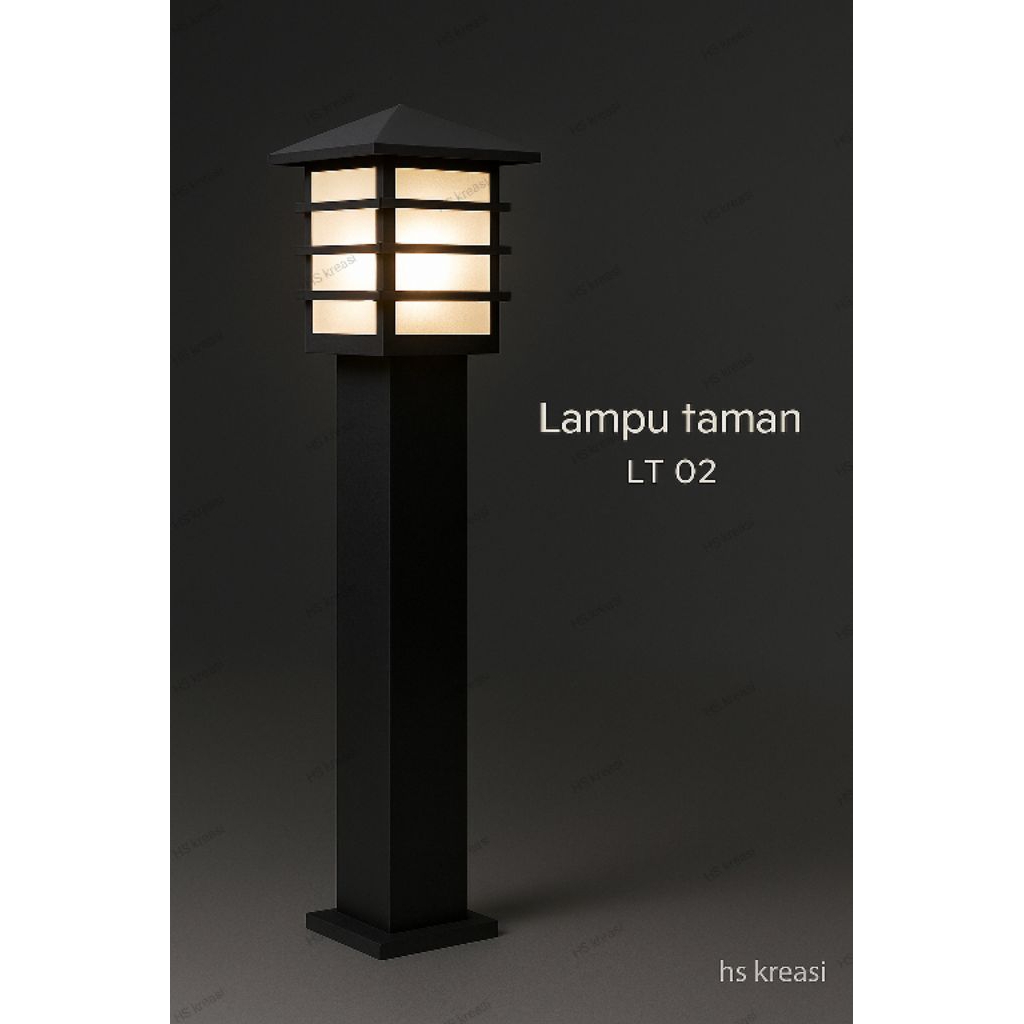Lampu taman tiang outdoor