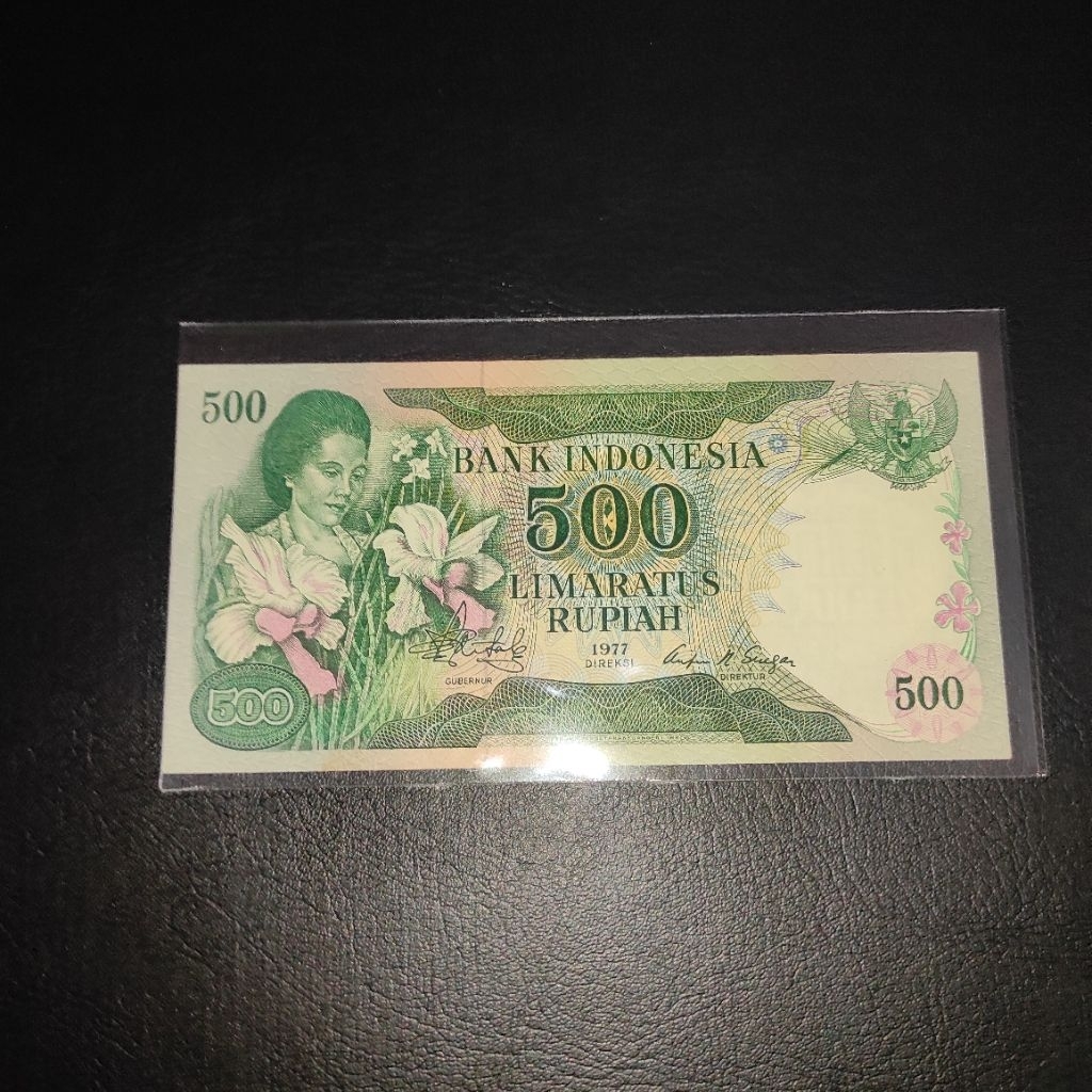 500 rupiah Konde tahun 1977 UNC