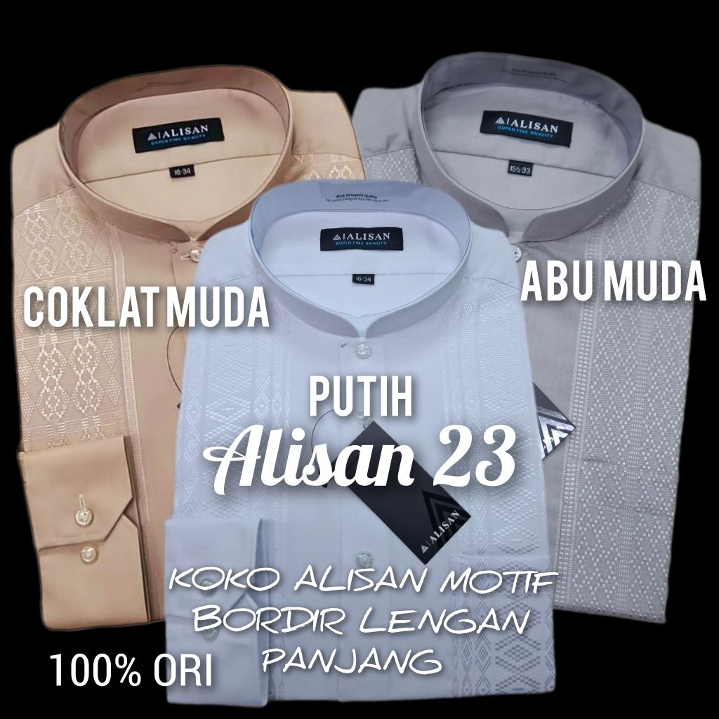 KOKO ALISAN motif Bordir Lengan Panjang (100% ORI)