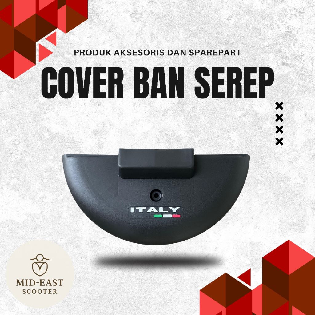 Cover Ban Serep Vespa / Tutup Ban Serep Vespa Classic / Aksesoris Vespa Italy Look