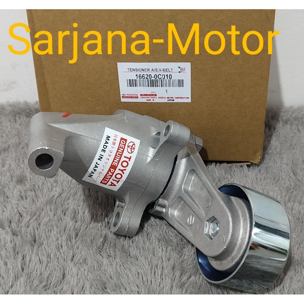 TENSIONER FAN BELT TOYOTA INNOVA BENSIN ORIGINAL GRESS