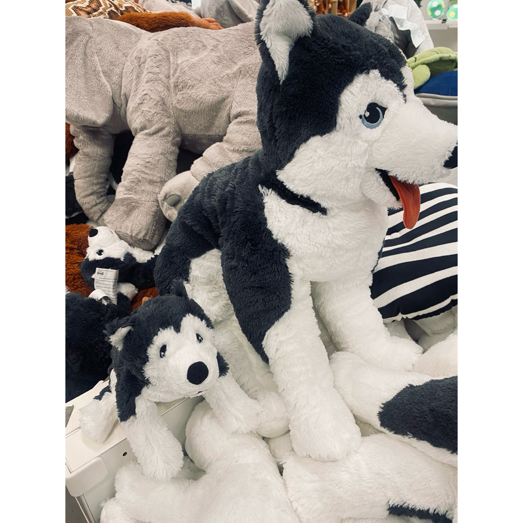IKKEA BONEKA HUSKY 57cm || 26cm