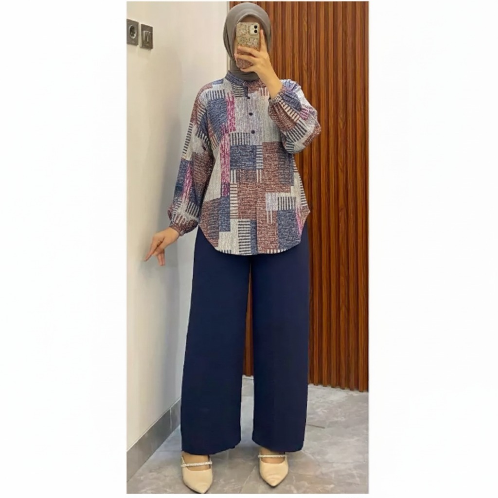 One Set Rayon Viral Kekinian Best Seller-Setelan Wanita Kekinian-Setelan Wanita-Setelan Rayon Wanita