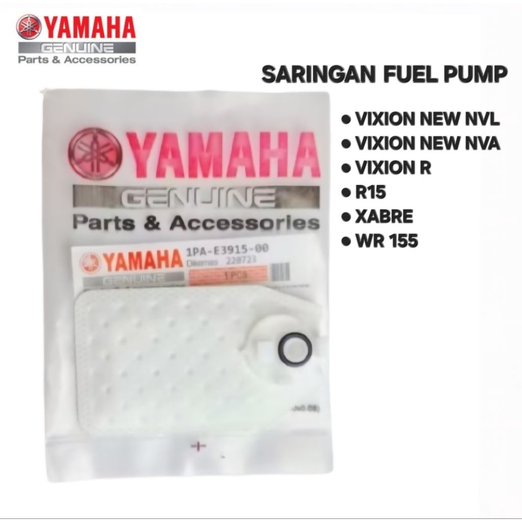 SARINGAN PAMPERS FILTER FUEL PUMP VIXION NEW NVL VIXION NEW NVA VIXION R XABRE R15 WR 155 ORIGINAL Y