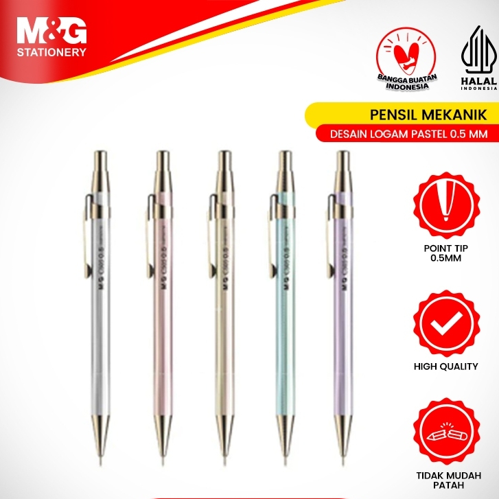 TBMO M&G PENSIL MEKANIK 0.5 CLASSIC METAL-106073/AMP10171
