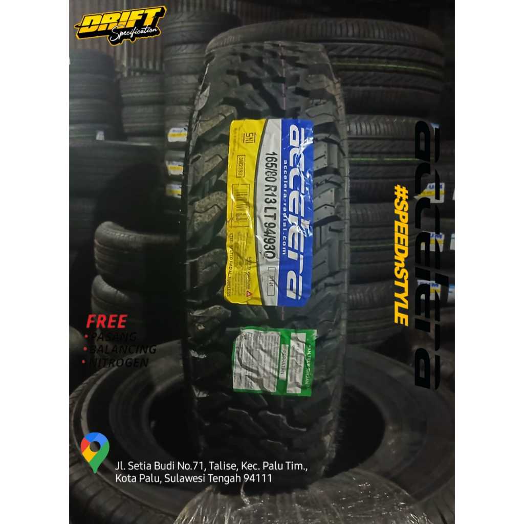 Ban Mobil Offroad Accelera 165/80 R13 Ring 13 || Ban Accelera Offroad Ring 13 Untuk Grandmax L300