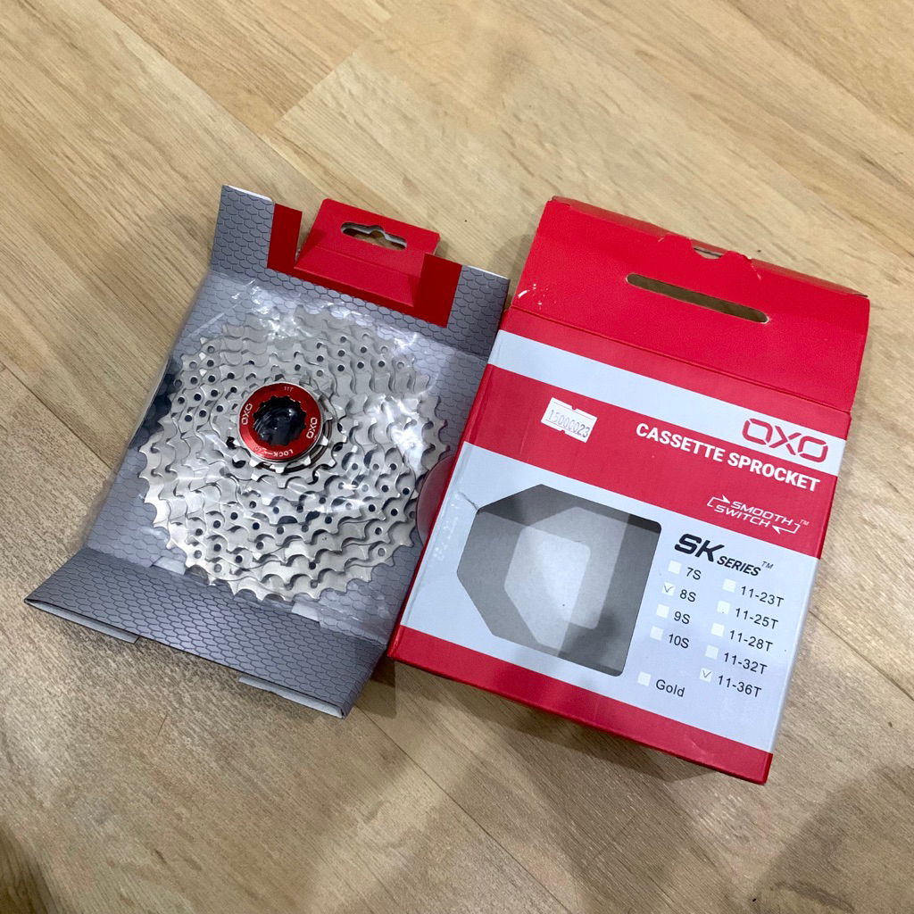 oxo sprocket 8speed 11-36t baru original