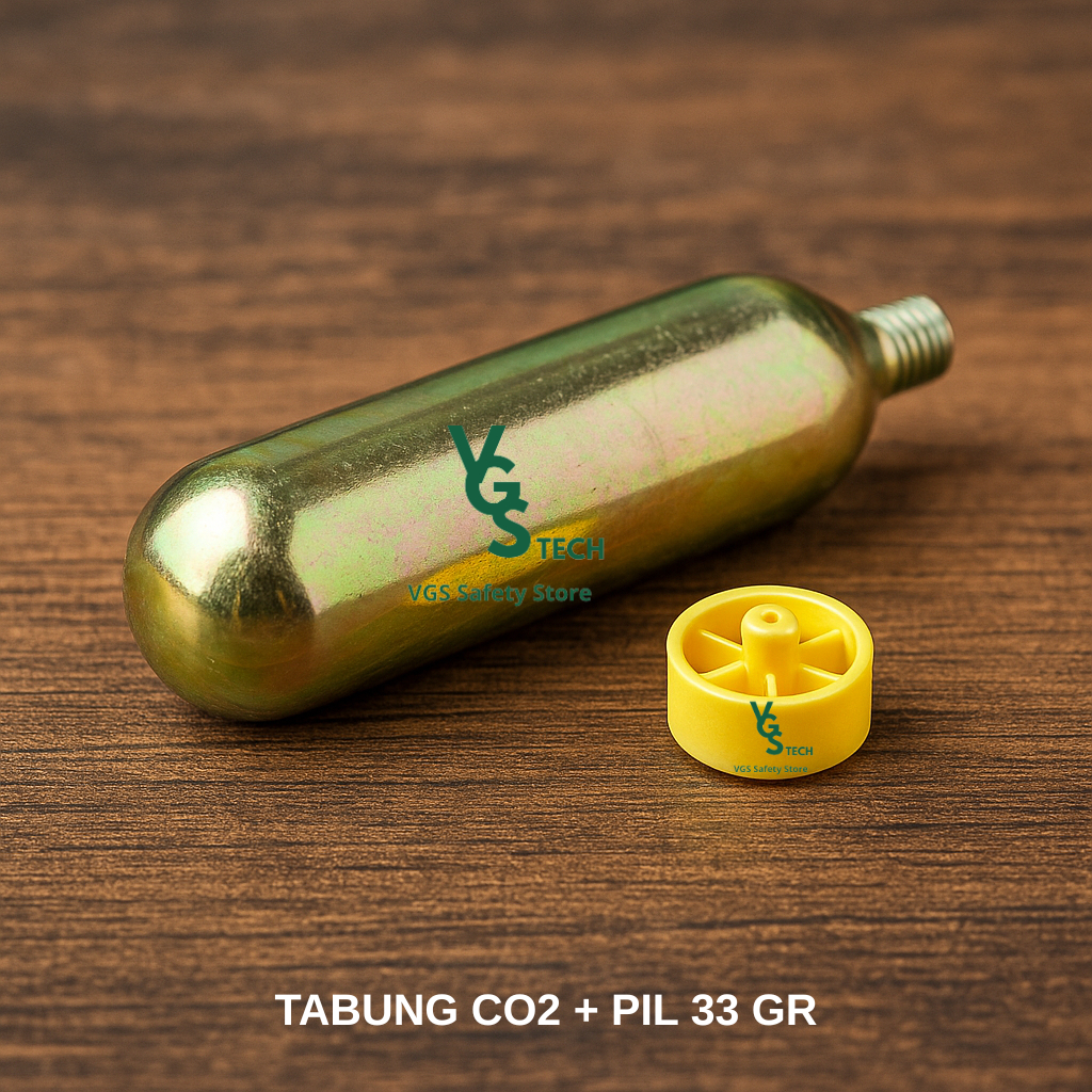 Tabung Gas Co2 33gr Refill for Inflatable Life Jacket + Pill Otomatis