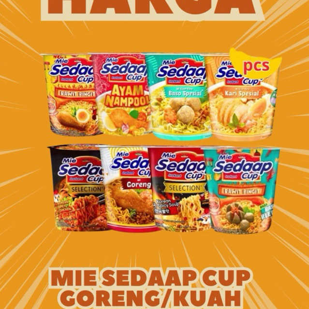 Mie Cup Mie Sedap Cup | Toko Diana