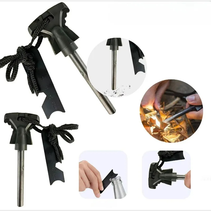 ALAT PEMANTIK API MAGNESIUM FLINT SURVIVAL KIT FIRE STARTER CAMPING PICNIC BUSHCRAFT