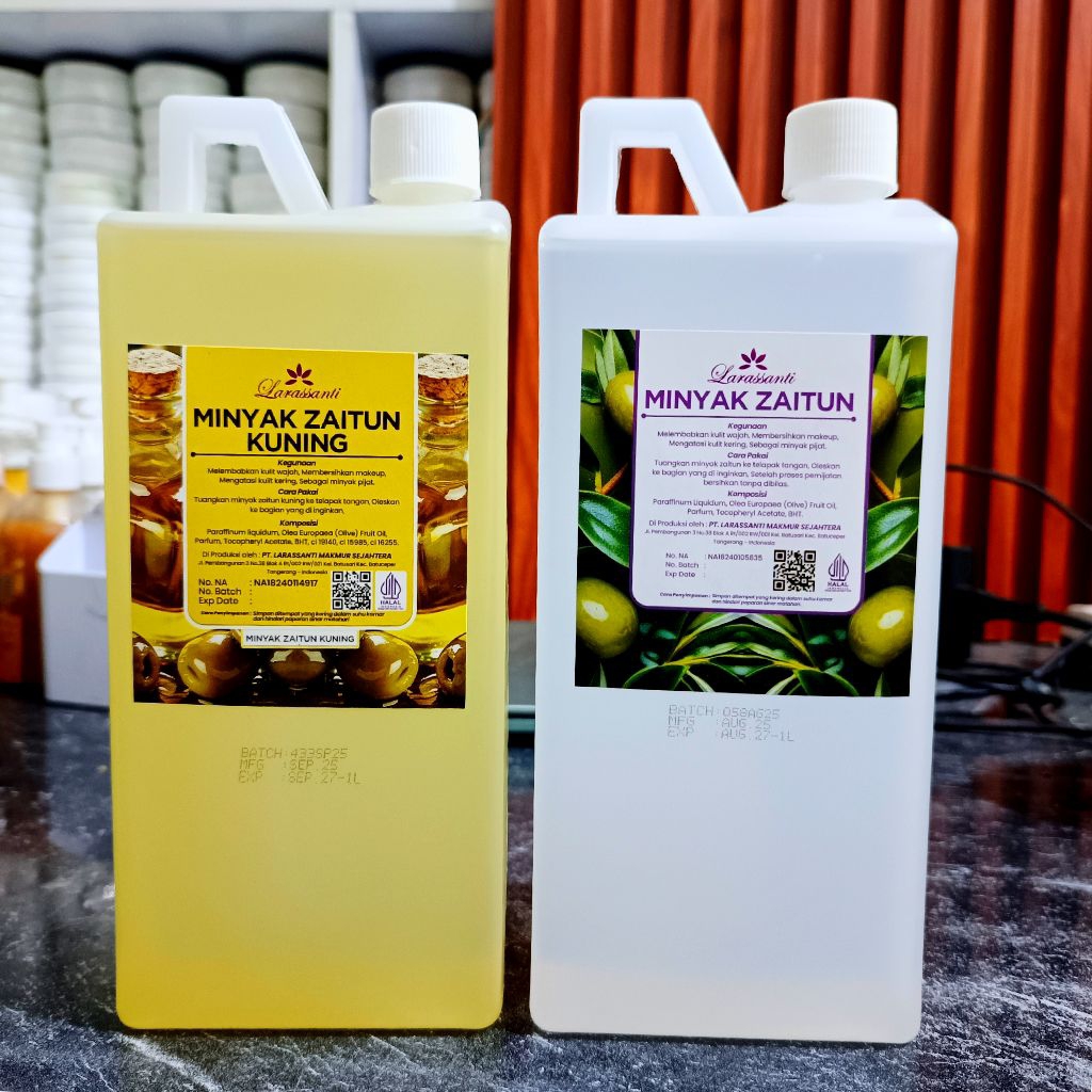 BPOM MINYAK ZAITUN LARASSANTI 1LITER PIJAT URUT