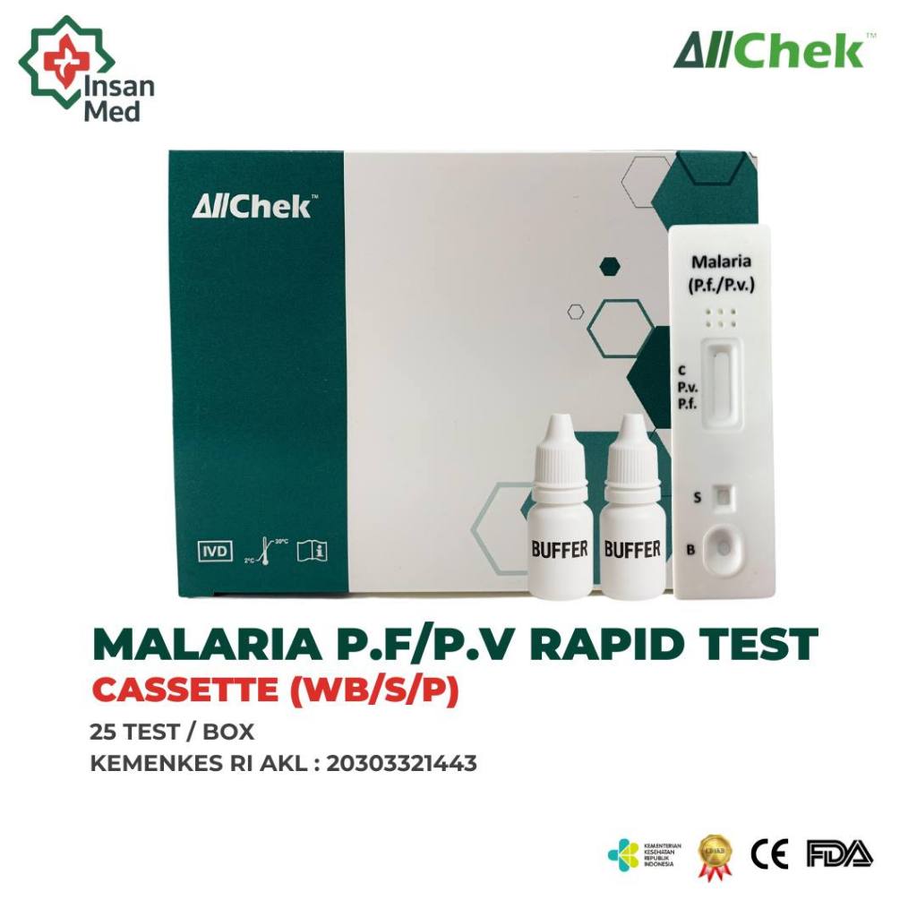 Rapid Test Malaria Pf/Pv Allchek Isi 25