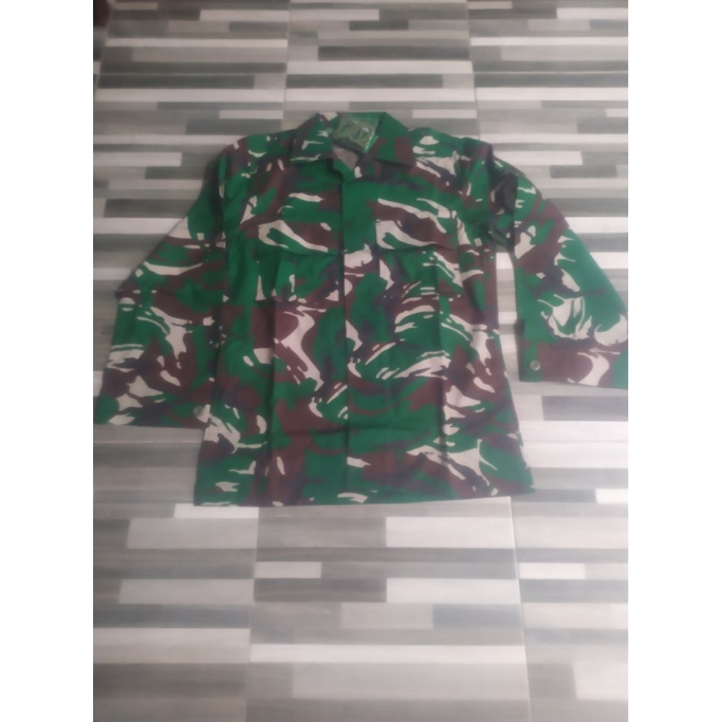baju Pdl doreng malfinas TNI asli PT gajah& pt Sritex+TNI AU